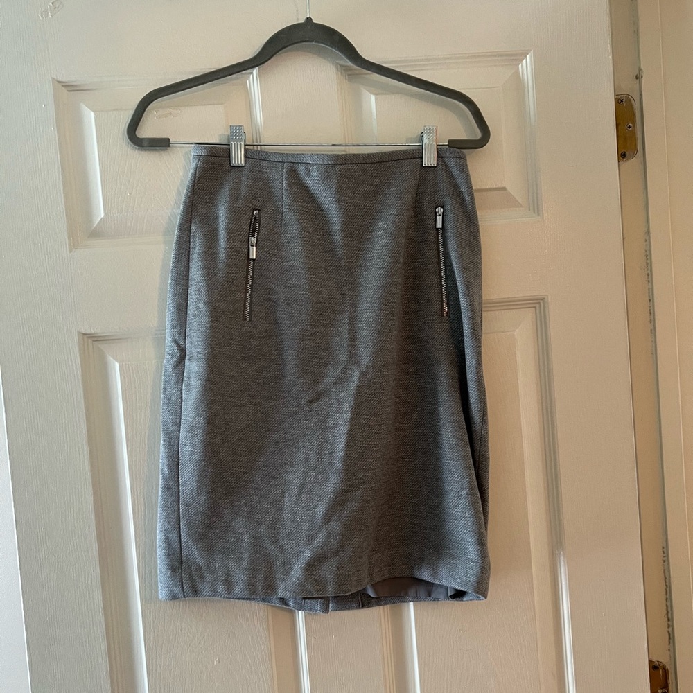 Calvin Klein Grey Sweater Mini Skirt Size 2